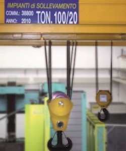 Impianto di sollevamento 100 / 20 tonnellate