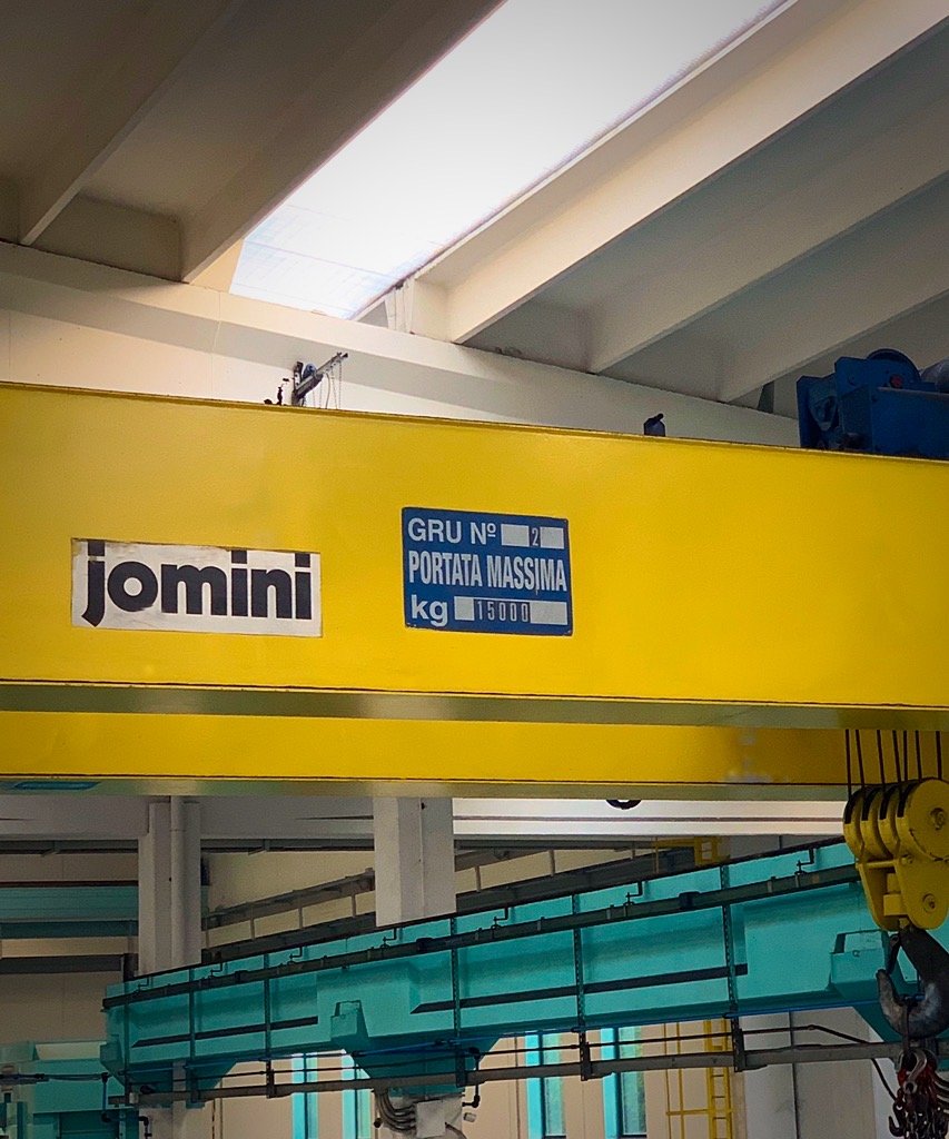 Carro ponte Jomini, gru numero 2, portata 15.000 kg
